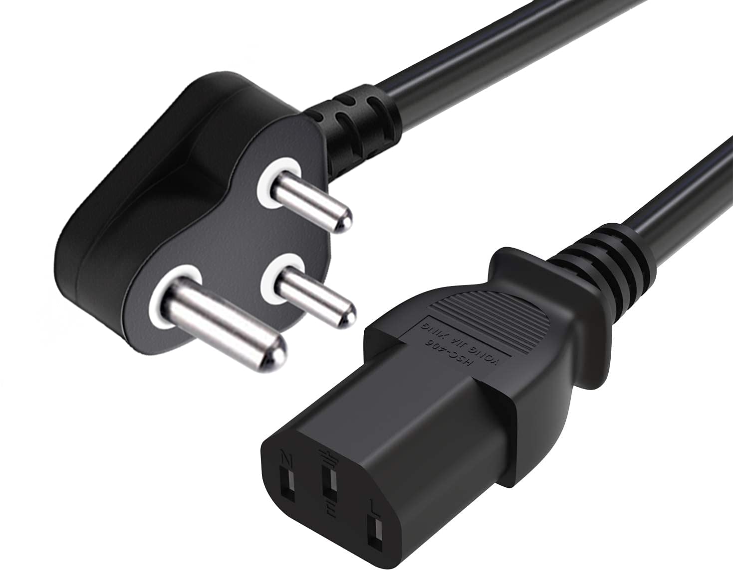 FEDUS Power Cord 1.8M Replacement Power Cable India Plug IEC Computer Mains Power Cable